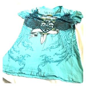 Sinful by Affliction Sword Trth/Luv/Frvr Tee