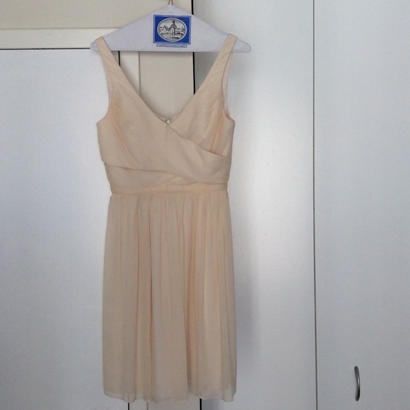 j crew heidi dress in silk chiffon NEW J.CREW HEIDI DRESS IN SILK CHIFFON, T12, 08804, CHAMPAGNE, $228