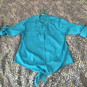 Calvin Klein Tie front shirt