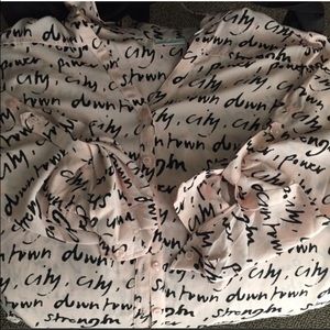 Sale! Pink City Script Button Down Shirt