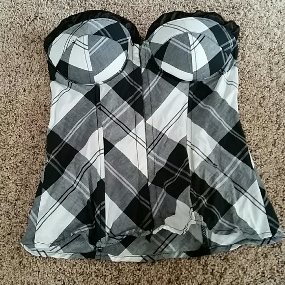 Black/Grey/White top