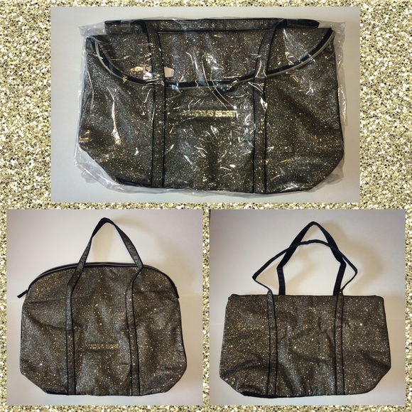 NWT VS Gold & Black Overnight Tote Limited Edition - Picture 3 of 5