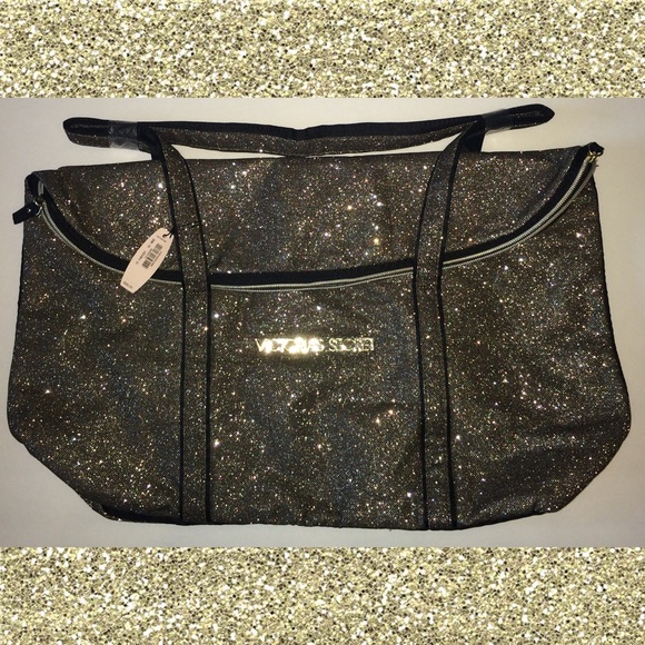NWT VS Gold & Black Overnight Tote Limited Edition - Picture 4 of 5