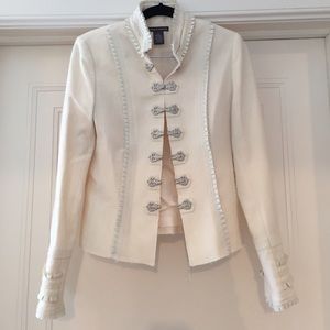 Beautiful Winter White Constructed Jacket