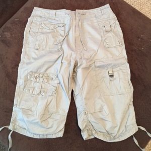 Sean John grey cargo shorts. MENS