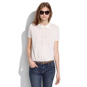 Peter Pan Embellished Collar Tee