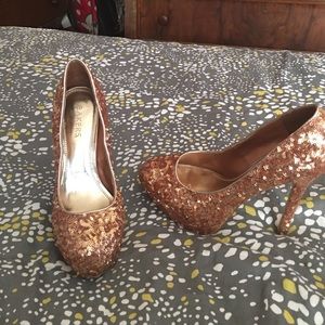 Bronze Glitter shoes
