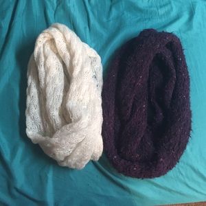 Two COZY Infinity Scarves