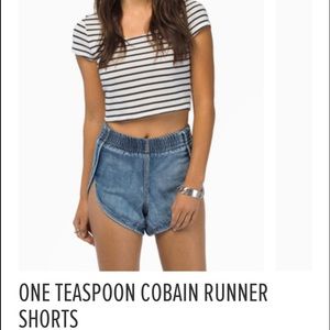 One Teaspoon Cobain Runner Shorts