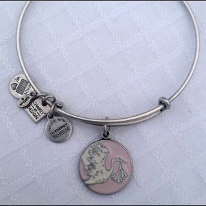 ISO Alex and Ani pink stork bracelet