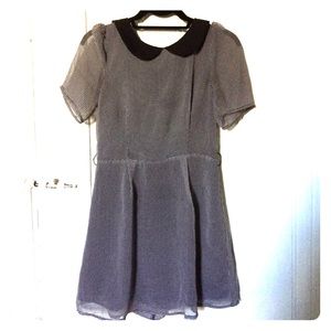 Glamorous Peter Pan dress in houndstooth print