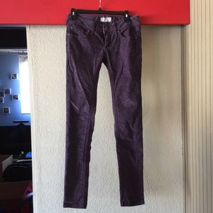 Free People purple skinny cords. 27.
