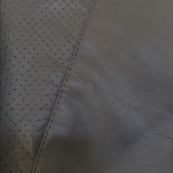Gray Leather Jacket - Picture 3 of 4