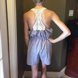 Grey Romper, Size Medium