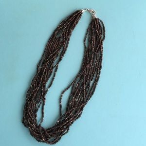 Silpada Brown Bronze Seed Necklace.  18" long