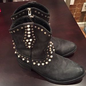 Steve Madden Studded Cowboy Booties