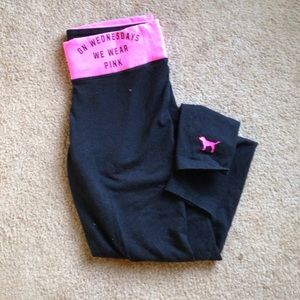 Pink yoga pants