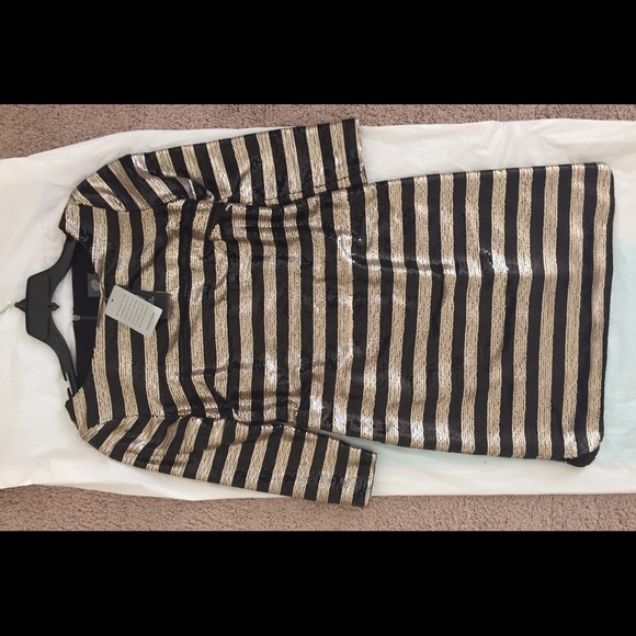 evening sequin gold dress vince camuto new year