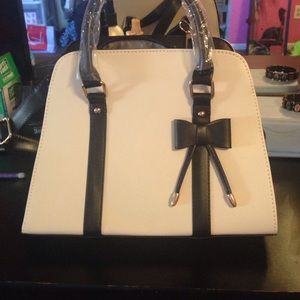 Black and white purse