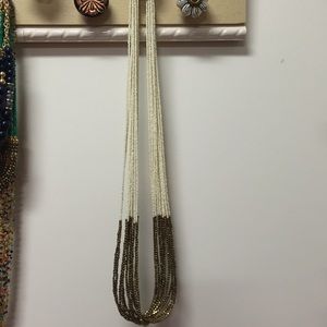 Cream beaded necklace