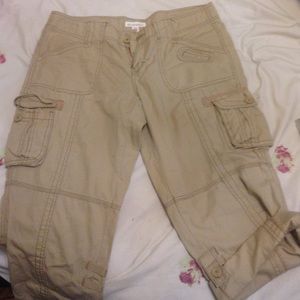Khaki capris