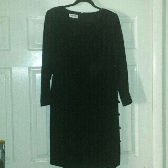 Kasper Dresses & Skirts - Black Long Sleeve 8 Petite Dress