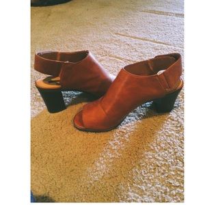 Open toe booties