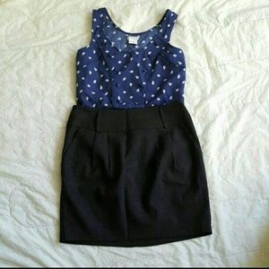 Skirt and top bundle both small