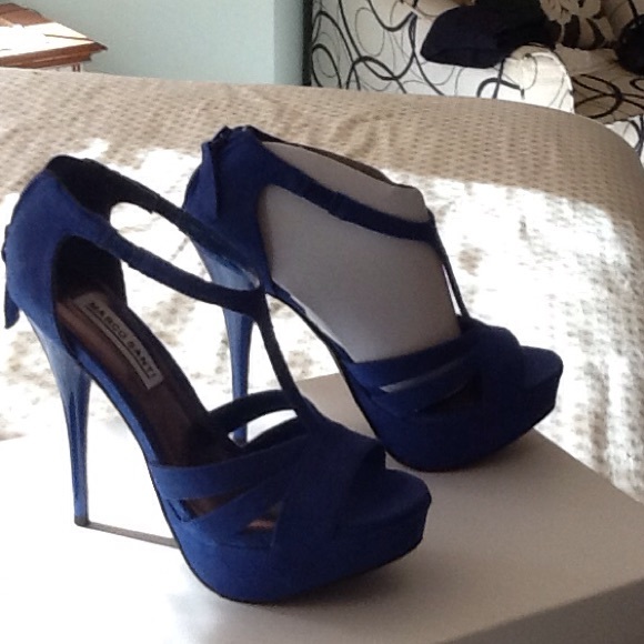 Royal blue high heels
