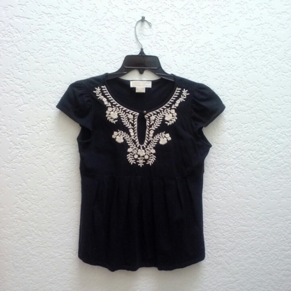 MICHAEL Michael Kors Tops - *HP!* Michael Kors Black Babydoll Peplum Top