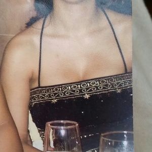 Black and gold designed bodycon fitted dress