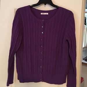 Women's Old Navy purple cardigan sweater