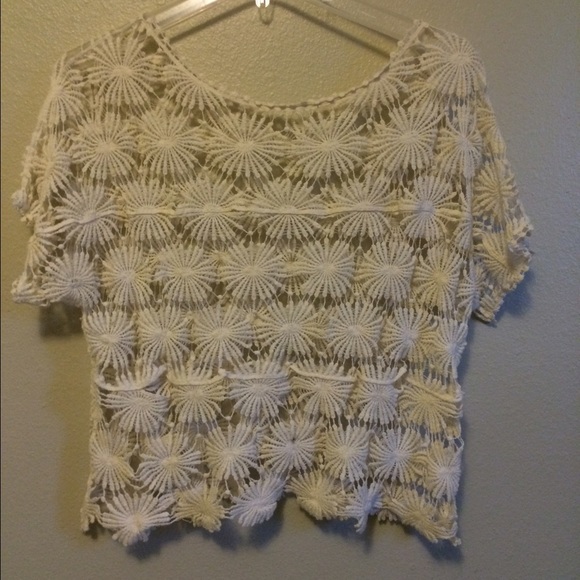 Cream Crochet Shirt