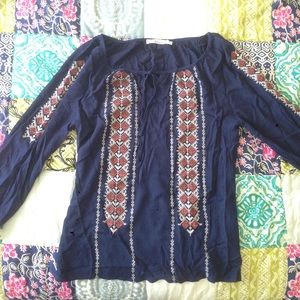 solitaire embroidered top