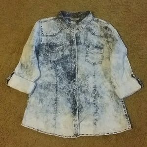 Distressed Denim Shirt