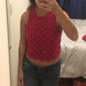 Lace crop top