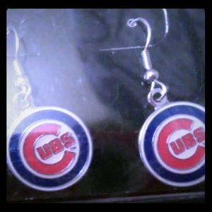Chicago cubs earrings