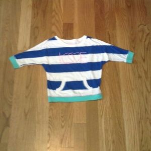 Kids Striped half-sleeve sweater
