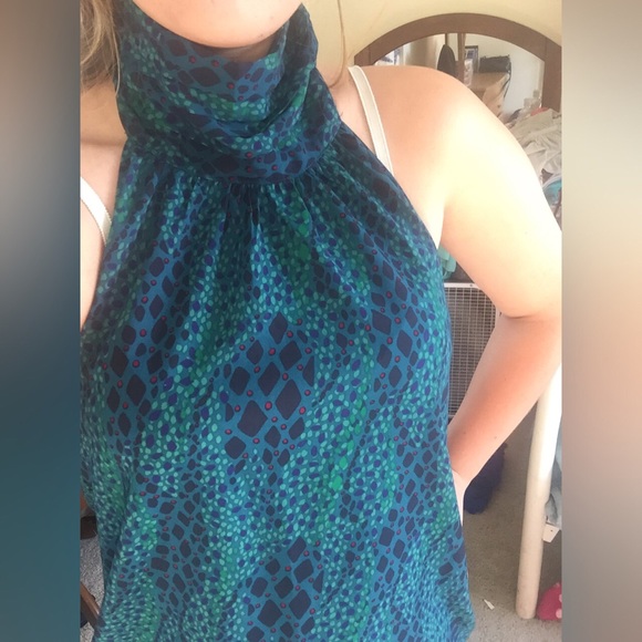 Printed Halter Top - Picture 1 of 3