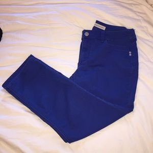 Chico's platinum crop jeans