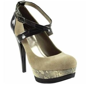 Bakers Chanda Taupe Platform Pump