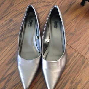 Pewter Mossimo for Target Pointed Toe Kitten Heels
