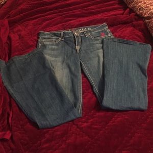 Peoples Liberation boot cut jeans. Size 27