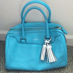 Turquoise Coach Purse