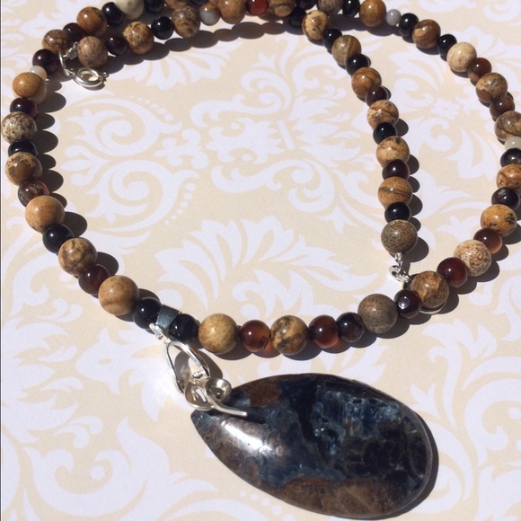 Handmade Jewelry - Nice Handmade pendant with natural Jasper