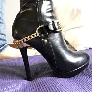 Black Charlotte Russe Knee High Boots Sz 7