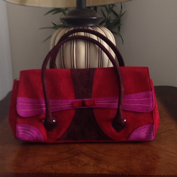 Via Spiga suede handbag