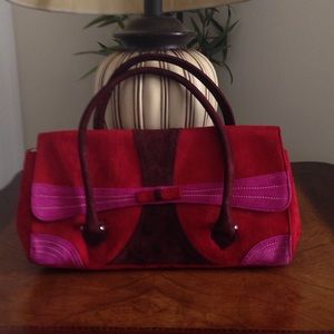 Via Spiga suede handbag