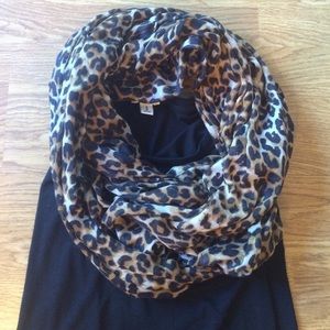 Cheetah print infinity scarf