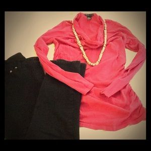 Hot pink NY & Company sweater tunic, worn once.